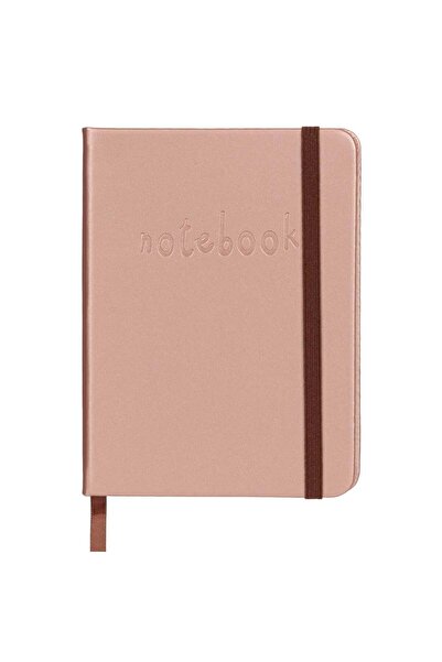OEM Carnetel Notite A6 Roz Auriu Notebook cu Elastic - 80File