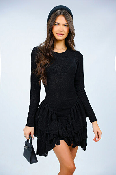 Prive Boutique Sparkle Ruffle Dress