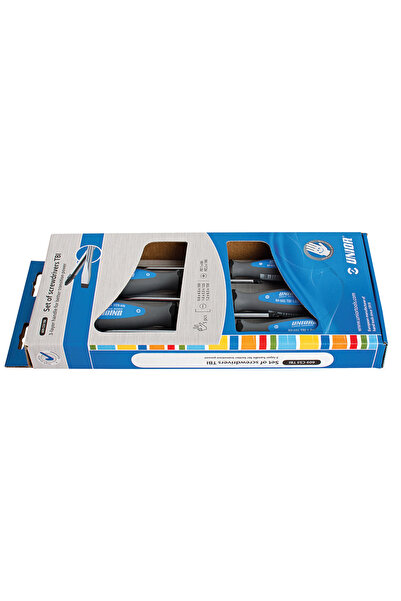 Unior 609CS5TBI Σετ κατσαβιδιών συνδυασμού, λαβή τριών υλικών TBI, επιχρωμιωμ...