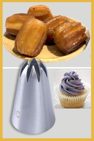 BENS Paslanmaz Çelik, Krema -tulumba Tatlısı Hamuru Sıkma Ucu 1 Adet Ve 4 Ade...