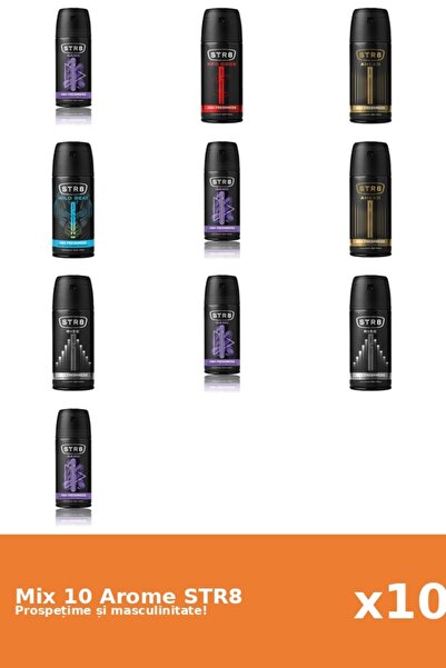 str8 Set 10 Mix STR8: 2x Înainte, 4x Joc, 1x Cod Roșu, 2x Ascensiune, 1x Ritm...