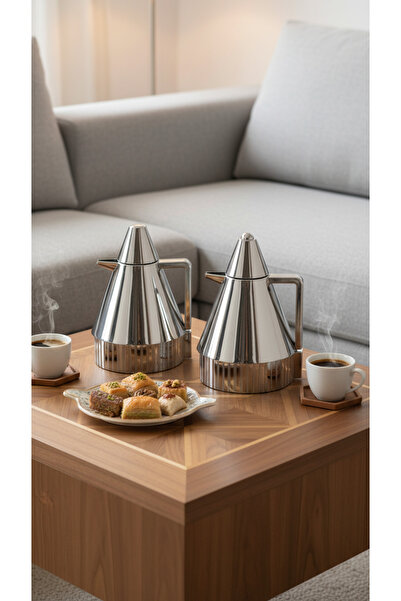 Generic 1 liter tea and coffee thermos set