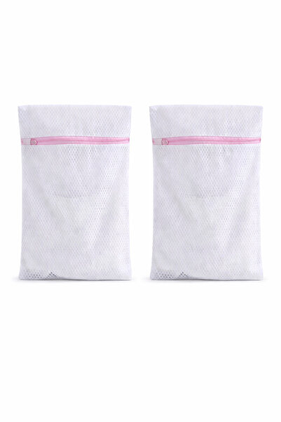 China Made Set 2 Săculeți pentru Spălat Rufe cu Fermoar, Material Plasă