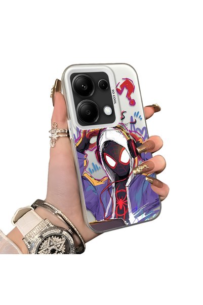 ucuc Xiaomi Redmi Note 14S Compatible Spiderman Double Case Acrylic Back Sili...