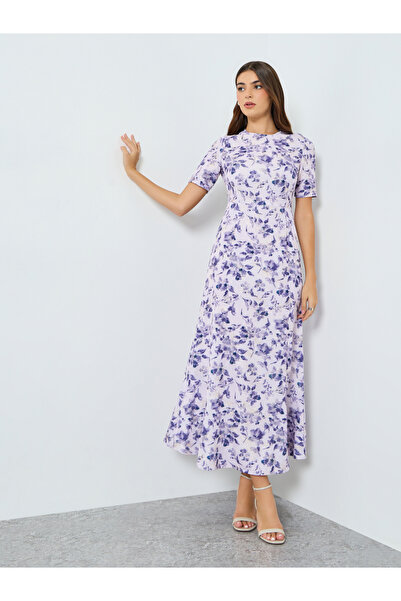 Styli Women Floral Embroidered Maxi Dress