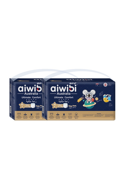 Aiwibi سراويل أطفال مريحة للغاية، مقاس 5-80 قطعة - عبوة من قطعتين