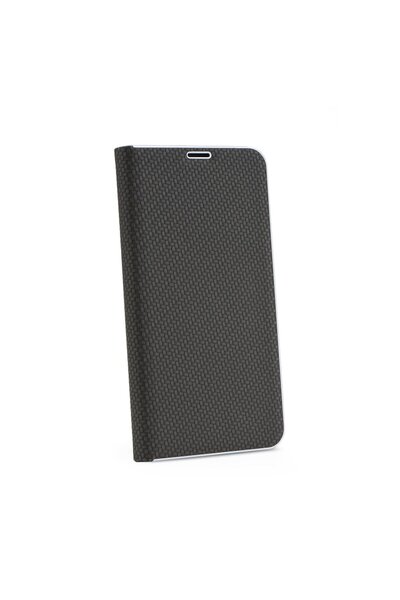Forcell Luna Carbon Flip Cover for Huawei P Smart (2020) - Black
