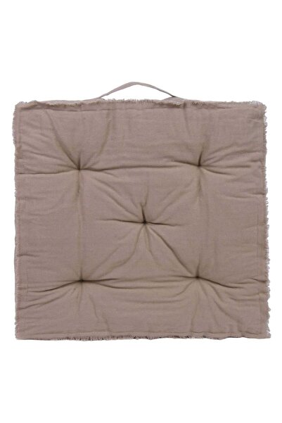 OEM Perna pentru Podea din Bumbac Bej cu Franjuri 45x45cm