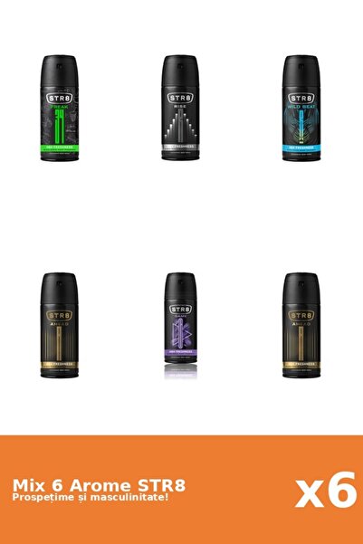 str8 Set 6 Mix STR8: 2x Ahead, 1x FR34K, 1x Game, 1x Rise, 1x Wild Beat