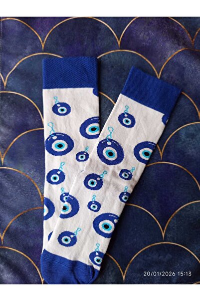 CARNAVAL SOCKS Nazar Boncuklu Desenli Renkli Çorap