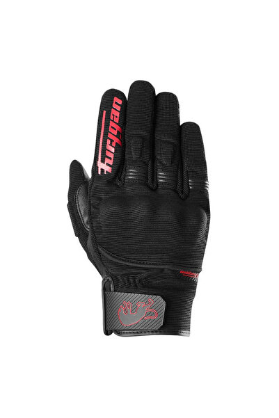 Furygan Jet D3O Evo Yazlık Motosiklet Eldiveni Siyah Kırmızı