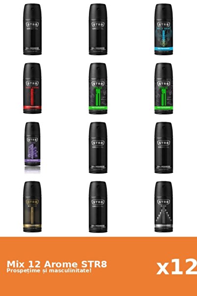 str8 Set 12 Mix STR8: 1x Ahead, 2x FR34K, 1x Game, 5x Original, 1x Red Code, ...