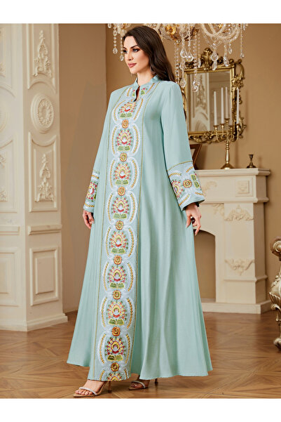 Take Two By Styli Women Embellished Detail Long Sleeve Jalabiya