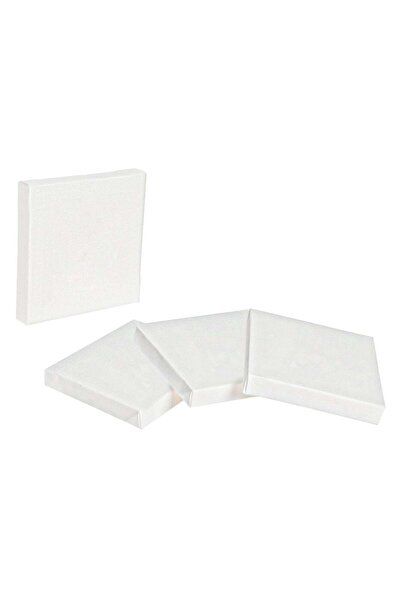 OEM Σετ 4 τετράγωνων πινάκων ζωγραφικής σε λευκό καμβά 10X10cm - 4 τεμάχια