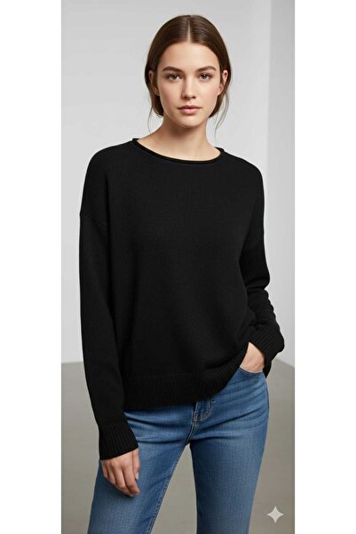 MARIQUITA Sausage Collar Pocketed Sweater