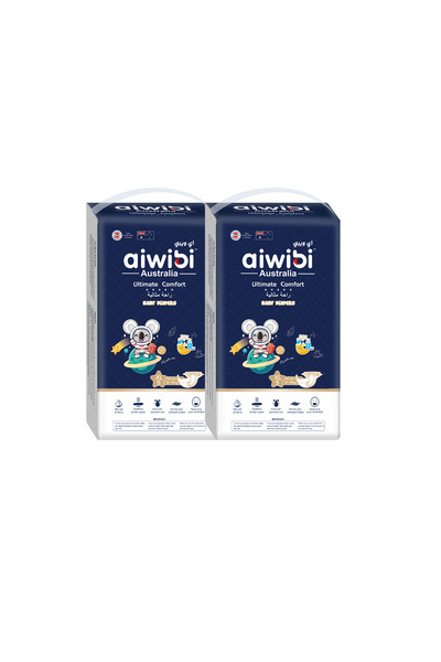 Aiwibi ultimate comfort baby diapers size 5-84 pcs- pack of 2