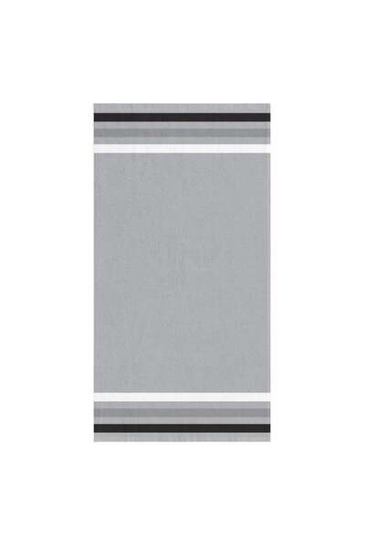 OEM Prosop Gri cu 3 Dungi pentru Plaja 140x70cm