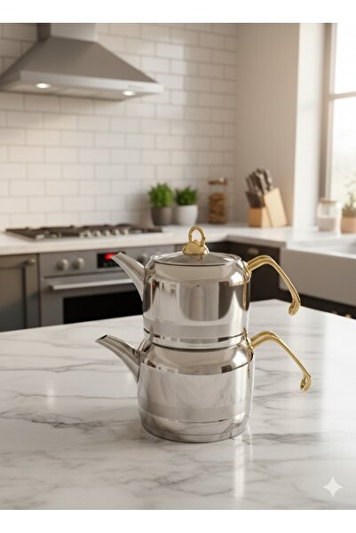 oney-pazar Enza Ortaboy Gold Teapot