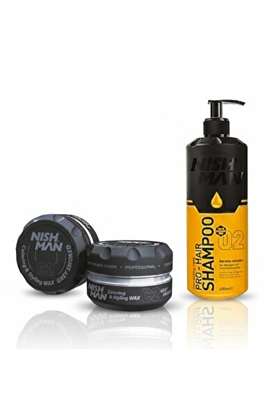 NISHMAN C2 SAÇ ŞEKİLLENDİRİCİ BEYAZ KAPATICI WAX / 100 Ml X 3 ADET/ + 400 ML ...