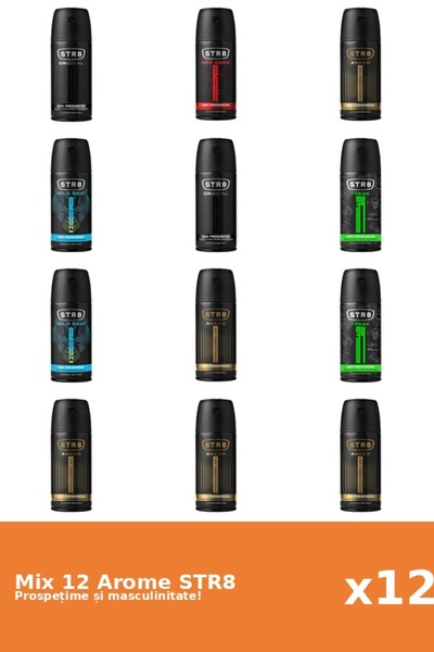 str8 Set 12 Mix STR8: 5x Ahead, 2x FR34K, 2x Original, 1x Red Code, 2x Wild Beat