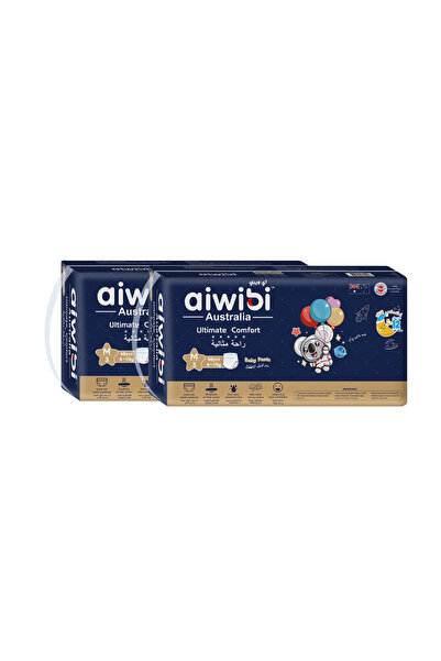 Aiwibi سراويل أطفال مريحة للغاية، مقاس 3-96 قطعة - عبوة من قطعتين