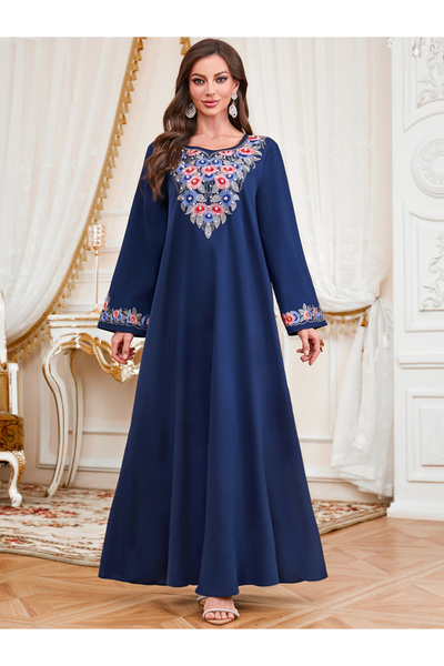 Take Two By Styli Women Embroidered Faux Pearl Jalabiya