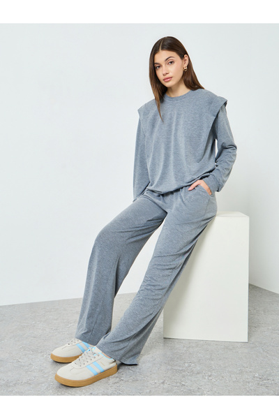 Styli Women Shoulder Darts Detail Top and Joggers Co-Ords