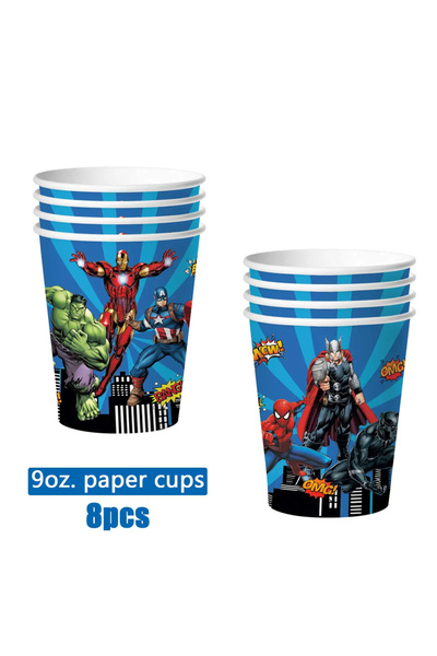 Choice cup-8pcs Marvel Superhero Party Superhero Birthday Decorations Banners...