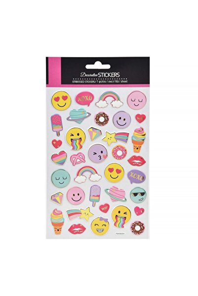 OEM Autocolante Emoticons Donuts & Inghetata - 36buc