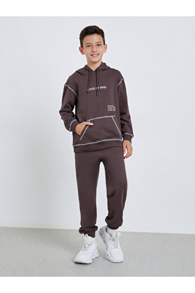 Styli Teen Boys Printed Hoodie and Joggers Set