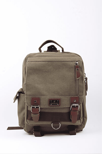 OLDSO Αδιάβροχο σακίδιο πλάτης από καμβά με πολλές θήκες και θήκη για φορητό ...