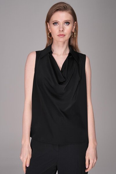 Journey Yakalı Kolsuz-Degaje Bluz