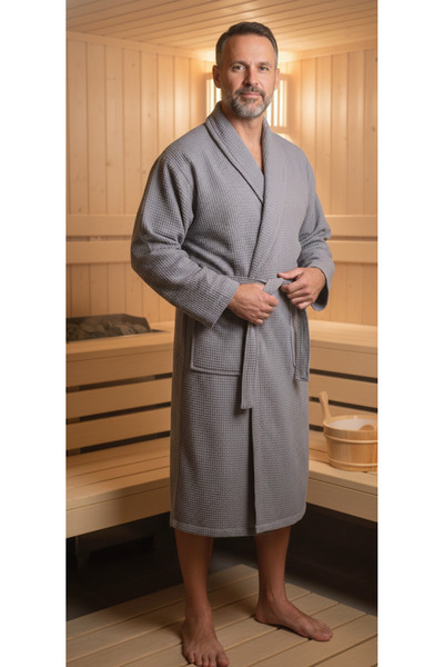 miz home collection Sauna Otel Spa Bornozu Waffle Pike Unisex