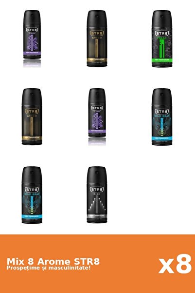 str8 Set 8 Mix STR8: 2x Ahead, 1x FR34K, 2x Game, 1x Rise, 2x Wild Beat