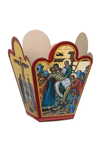 OEM Paper Candle Wind Shields with Icon Pattern 11cm