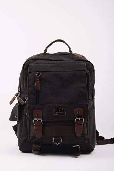 OLDSO Αδιάβροχο σακίδιο πλάτης από καμβά με πολλές θήκες και θήκη για φορητό ...