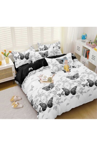 H Hotel Supplier Bed linen for 2 people R Royal Home, pillowcase 50x70cm, mic...