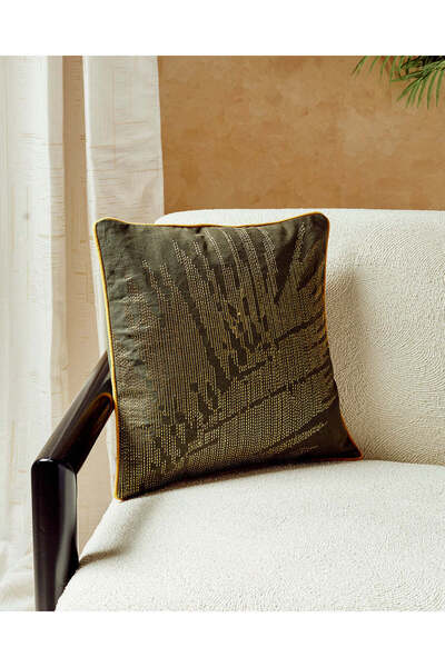 REDTAG وسادة مطرزة بأوراق خضراء