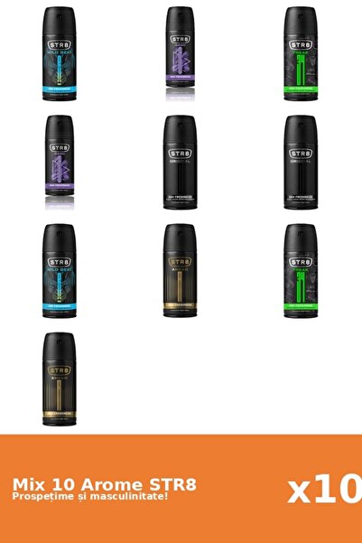 str8 Set 10 Mix STR8: 2x Ahead, 2x FR34K, 2x Game, 2x Original, 2x Wild Beat