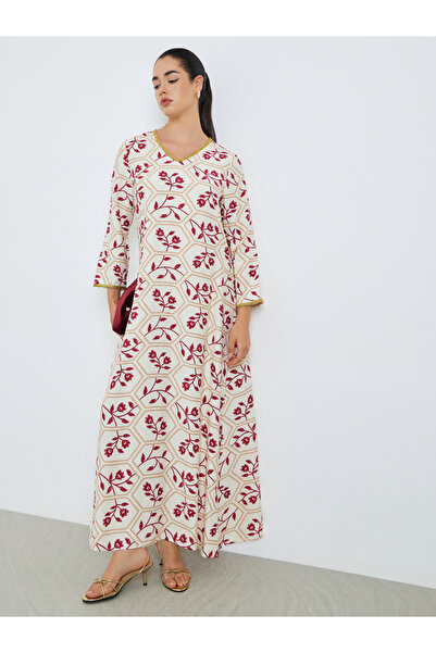 Styli Women Floral Printed A-Line Jalabiya
