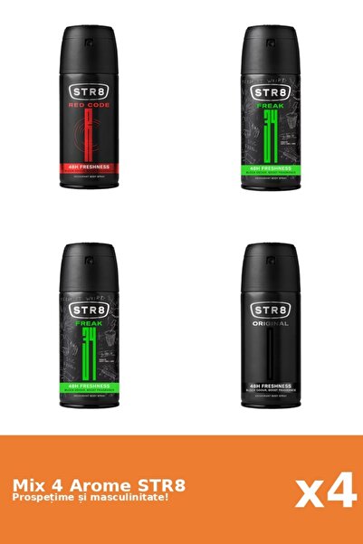 str8 Set 4 Mix STR8: 2x FR34K, 1x Original, 1x Red Code