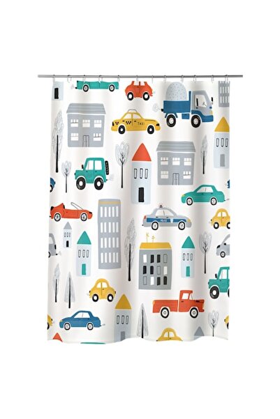 OEM Shower Curtain, Bathtub for Bathroom Art Kids Urban Crowd, Multicolor Mod...