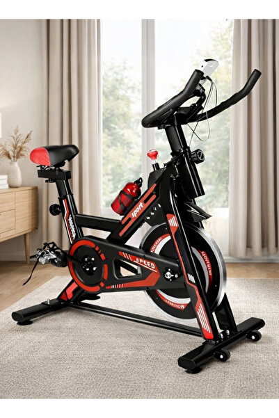 Fitness World Exercise bike with phone holder, adjustable handlebar,holds 80 ...