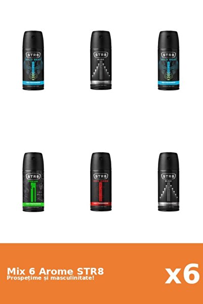 str8 Set 6 Mix STR8: 1x FR34K, 1x Red Code, 2x Rise, 2x Wild Beat