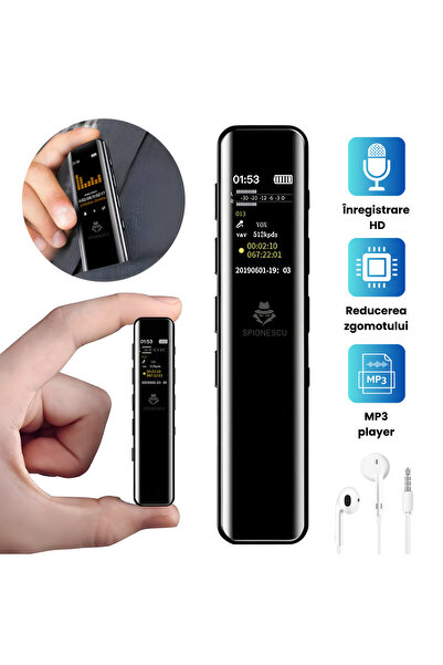 Spionescu Reportofon profesional OTG, G1, MP3 - 32 GB