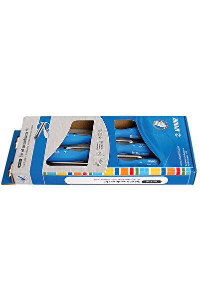 Unior 607B5NI Σετ κατσαβιδιών συνδυασμού, λαβή από πολυπροπυλένιο, επινικελωμ...