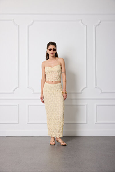 Beyyoglu Uzun Dantel Etek