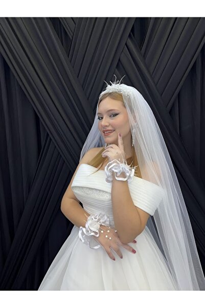 ecrin tuhafiye hobi Gelinlik Eldiveni Nikah Eldiveni Imza Eldiveni Parti Eldi...