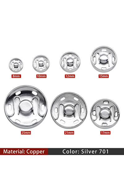 Choice1 20 مجموعة من أزرار كبس معدنية دائرية غير مرئية من النحاس الأصفر، مقاس...