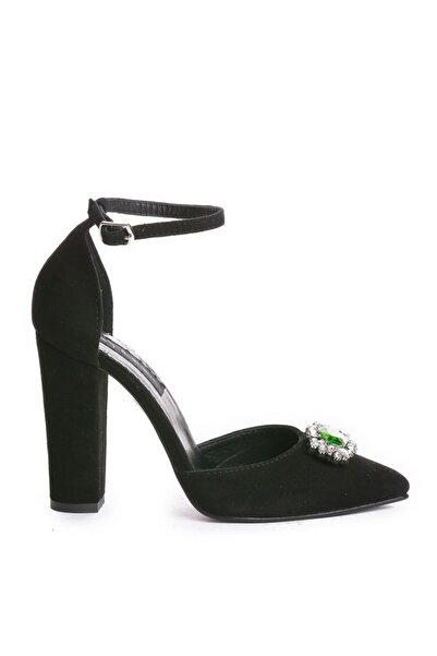 The 5th Element Women's Genuine Leather Shoes Black Urban Emerald Pumps